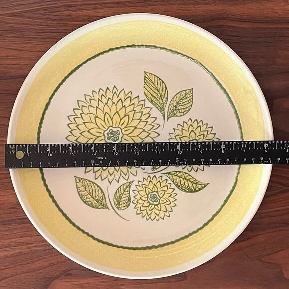 PON11 by Andre Ponche 12" Chop Plate Platter Rare Marigold Floral - Picture 3 of 9